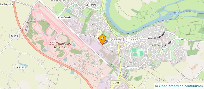 localisation de l'entreprise NADEGE LOMBARD à MONTREUIL-JUIGNE