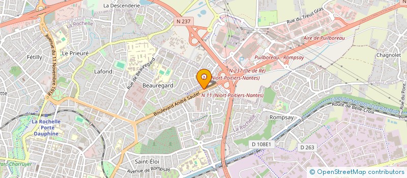localisation de l'entreprise NADEL à LA ROCHELLE