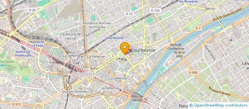 localisation de l'entreprise NADEL SARL à COURBEVOIE