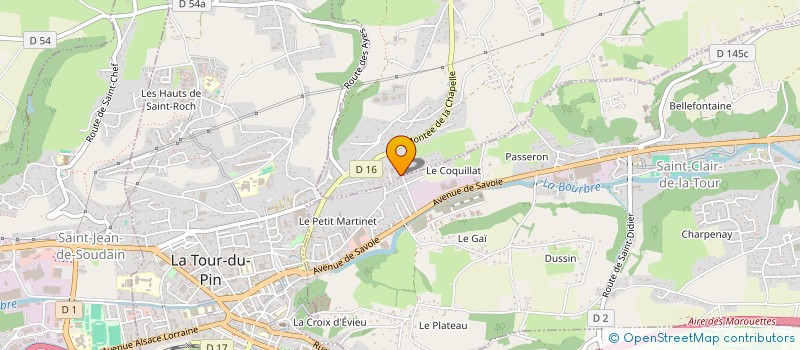 localisation de l'entreprise NADELLE  LA CHAPELLE-DE-LA-TOUR