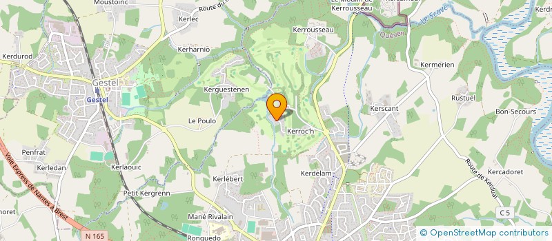 localisation de l'entreprise NADEN  QUEVEN