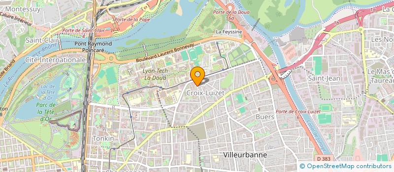 localisation de l'entreprise NADEN INDUSTRIES à VILLEURBANNE