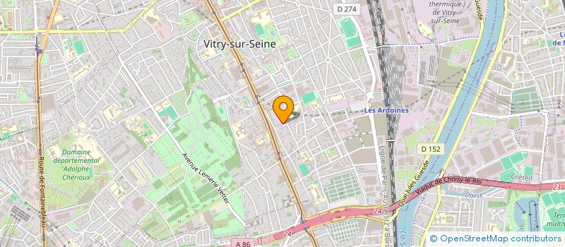 localisation de l'entreprise NADER TRANSPORT  VITRY-SUR-SEINE