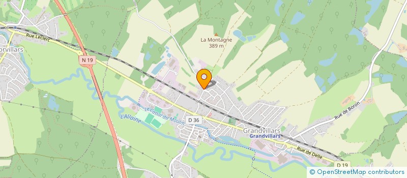 localisation de l'entreprise NADEXAV à GRANDVILLARS