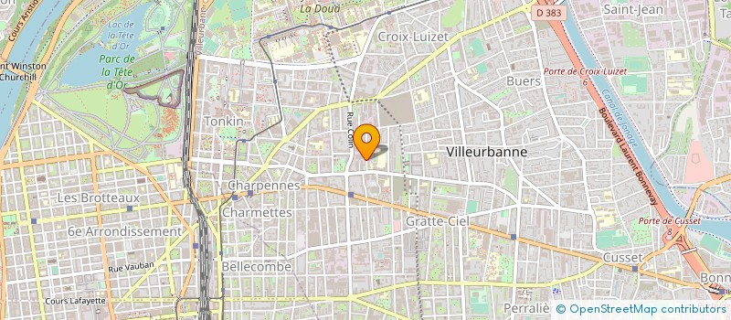 localisation de l'entreprise NADG  VILLEURBANNE