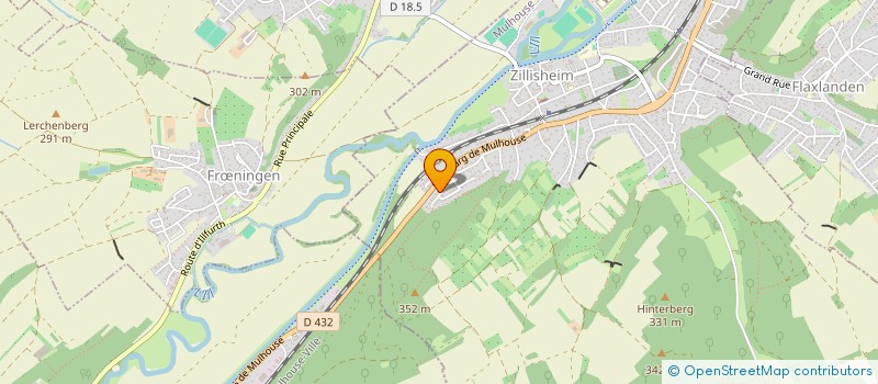 localisation de l'entreprise NADIA DISTRIBUTION à ZILLISHEIM