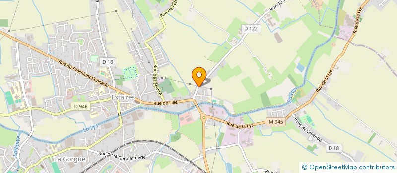 localisation de l'entreprise NADILYS à ESTAIRES