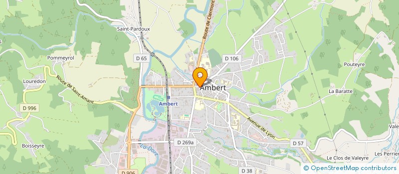 localisation de l'entreprise NADINE COIFFURE  AMBERT