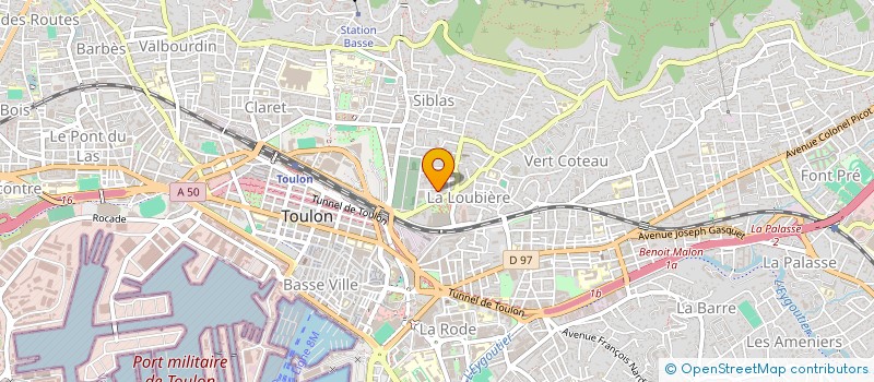 localisation de l'entreprise NADINE FAURE  TOULON