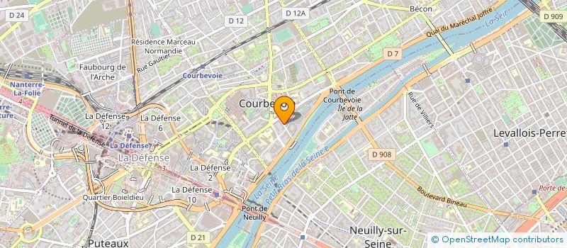 localisation de l'entreprise NADINE FUERI IMMOBILIER à COURBEVOIE