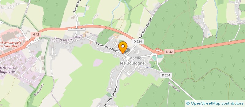 localisation de l'entreprise NADINE LEGER SPIRITUEUX  LA CAPELLE-LES-BOULOGNE