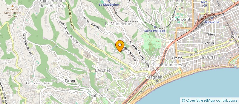localisation de l'entreprise NADING à NICE