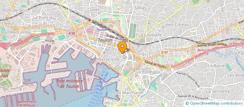 localisation de l'entreprise NADIR  TOULON