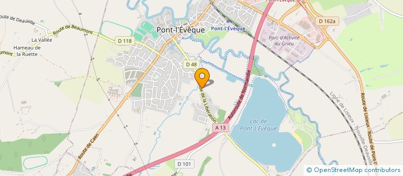 localisation de l'entreprise NADOM  PONT L'EVEQUE