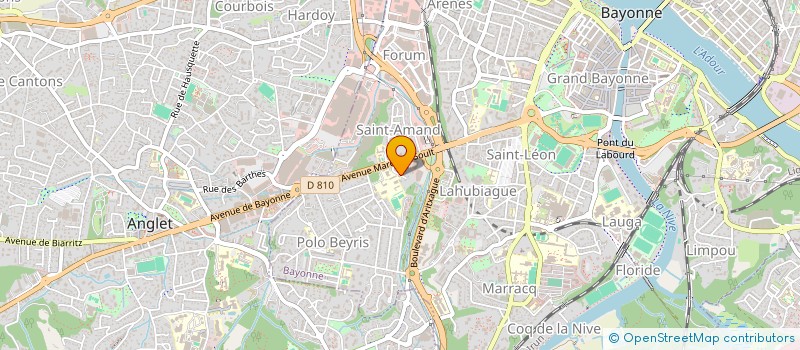 localisation de l'entreprise NADON à BAYONNE