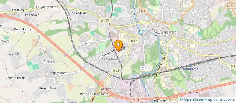 localisation de l'entreprise NADOR à GUINGAMP