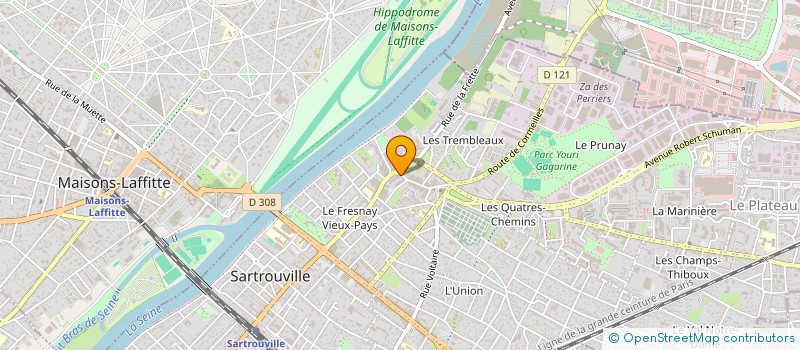 localisation de l'entreprise NADOR MARKET  SARTROUVILLE