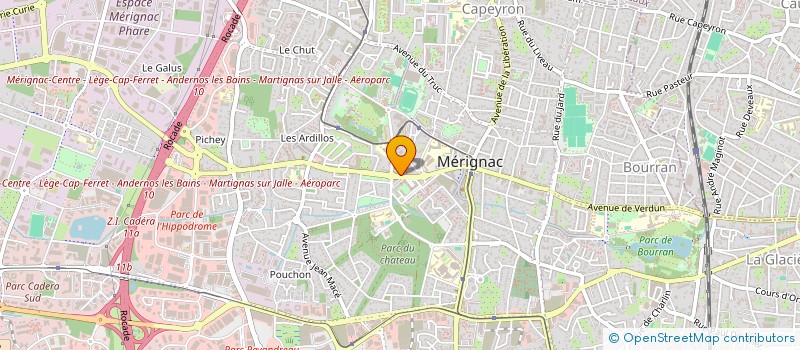 localisation de l'entreprise NADOREY à MERIGNAC