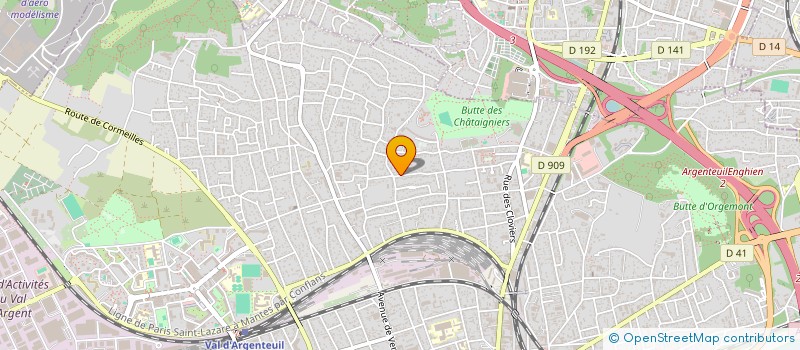 localisation de l'entreprise NADREY à ARGENTEUIL