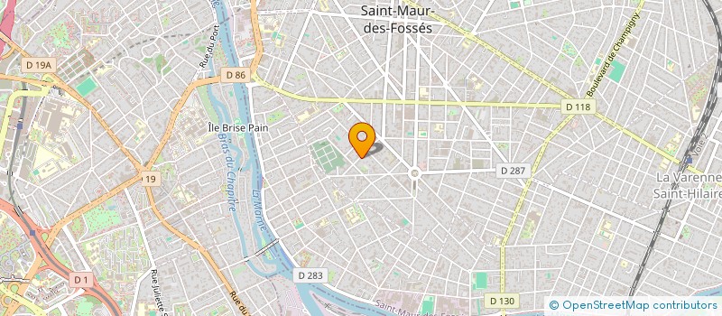 localisation de l'entreprise NADY COULEURS  SAINT-MAUR-DES-FOSSES