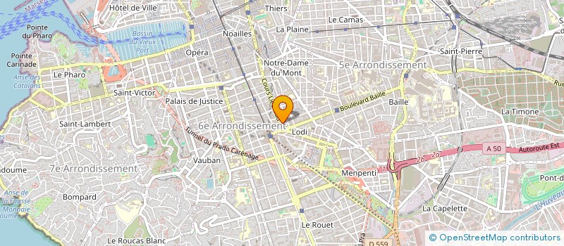 localisation de l'entreprise NADY HOTEL TOURISME  MARSEILLE