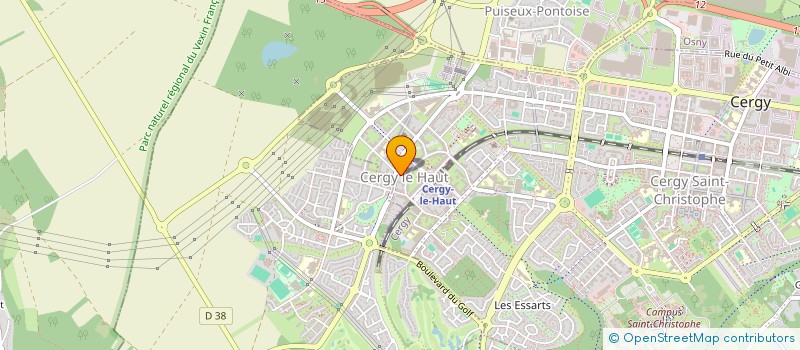 localisation de l'entreprise NADZ  CERGY