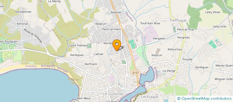 localisation de l'entreprise NAELL  GUILVINEC