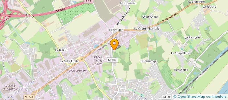 localisation de l'entreprise NAEMA  THOUARE-SUR-LOIRE