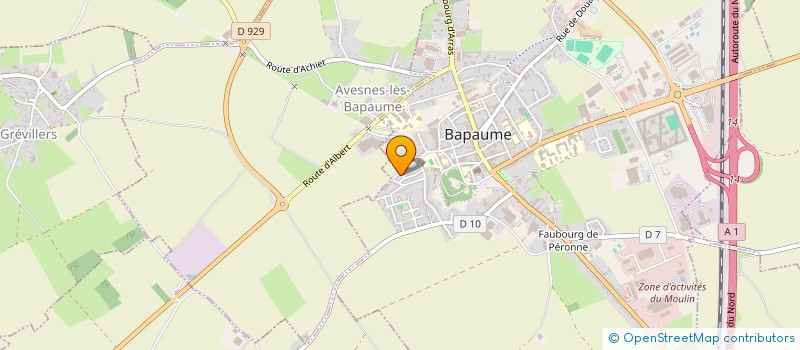 localisation de l'entreprise NAERT CONSEIL  BAPAUME