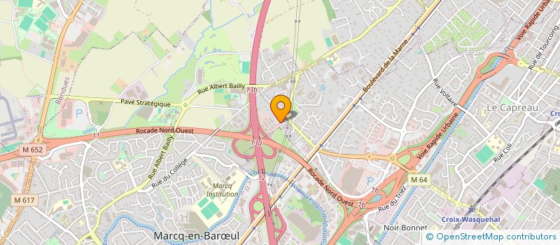 localisation de l'entreprise NAF LA FONCIERE à MARCQ-EN-BARŒUL