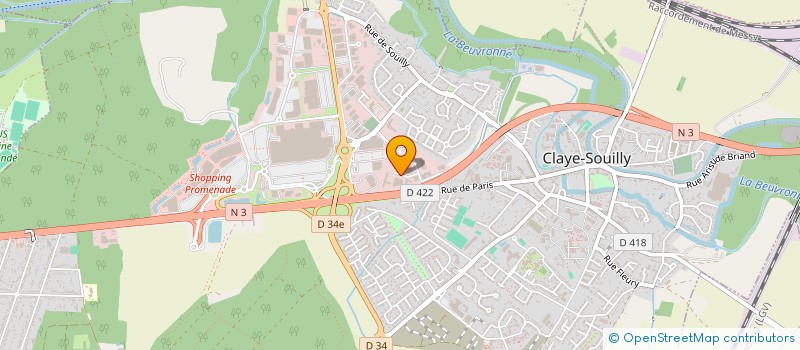 localisation de l'entreprise NAF NEGOCE ACOUSTIC FRANCE à CLAYE-SOUILLY