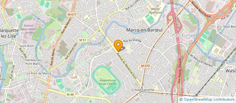 localisation de l'entreprise NAF TRANSACTION à MARCQ-EN-BARŒUL
