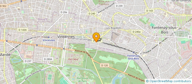 localisation de l'entreprise NAFA-KOUMAS à FONTENAY-SOUS-BOIS