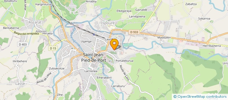 localisation de l'entreprise NAFARROA PNEUS  SAINT-JEAN-PIED-DE-PORT