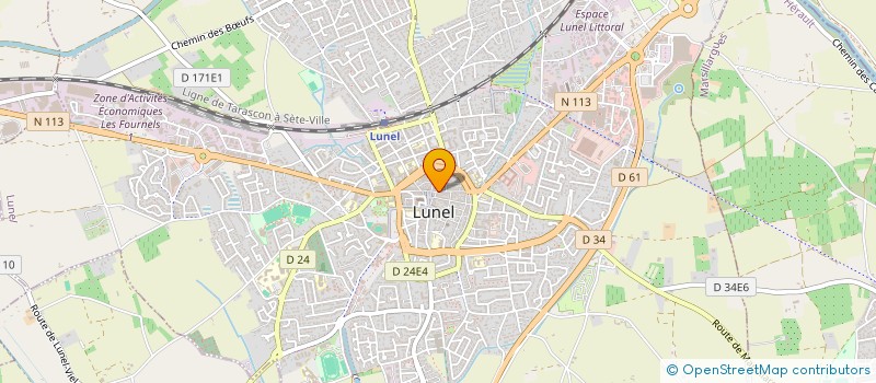 localisation de l'entreprise NAFFAH COIFFURE à LUNEL