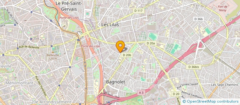 localisation de l'entreprise NAFFISSA à BAGNOLET