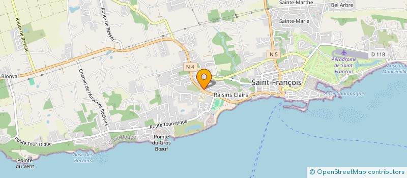 localisation de l'entreprise NAFRA971  SAINT-FRANCOIS