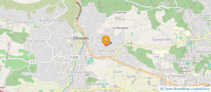 localisation de l'entreprise NAFRAM  OLLIOULES