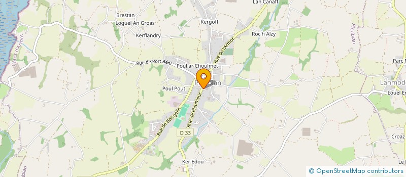 localisation de l'entreprise NAG-DISTRIBUTION  PLEUBIAN