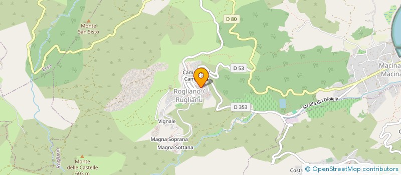 localisation de l'entreprise NAGA à ROGLIANO