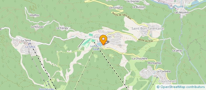 localisation de l'entreprise NAGANO à COURCHEVEL