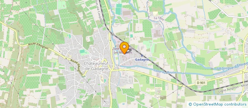 localisation de l'entreprise NAGE  CHATEAUNEUF-DE-GADAGNE