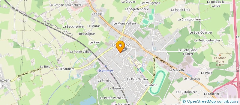 localisation de l'entreprise NAGE à ECOMMOY