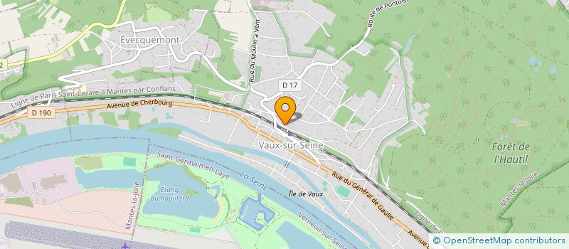 localisation de l'entreprise NAGE à VAUX-SUR-SEINE