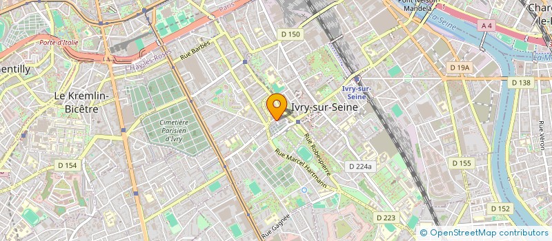 localisation de l'entreprise NAGE A L'HORIZON à IVRY-SUR-SEINE