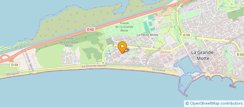 localisation de l'entreprise NAGE ECO L'EAU à LA GRANDE-MOTTE