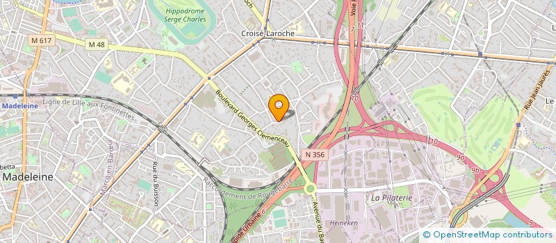 localisation de l'entreprise NAGE LIBRE à MARCQ-EN-BARŒUL
