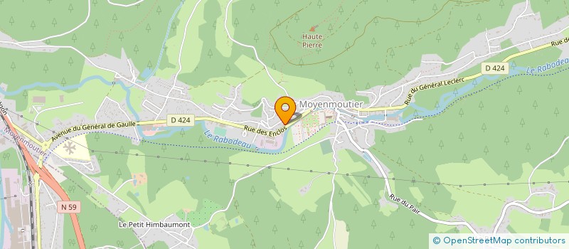 localisation de l'entreprise NAGEM  MOYENMOUTIER