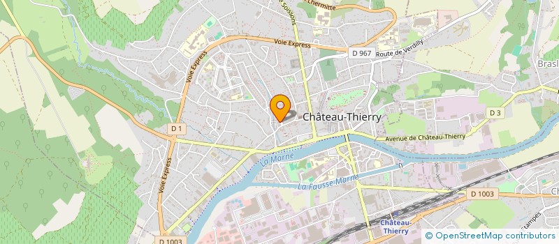 localisation de l'entreprise NAGEMATIC à CHATEAU-THIERRY