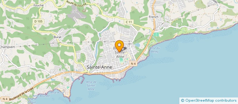 localisation de l'entreprise NAGEUR SAUVETEUR SECOURISME DU LEVANT  SAINTE-ANNE